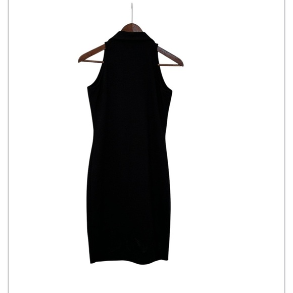 Samuel Dong Black Ruffle Dress with Floral embroidery at the bottom, siz… - Picture 3 of 6